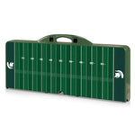 Michigan State Spartans Football Field - Picnic Table Portable Folding Table with Seats