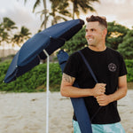 Rhode Island Rams - 5.5 Ft. Portable Beach Umbrella