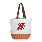 New Jersey Devils - Coronado Canvas and Willow Basket Tote