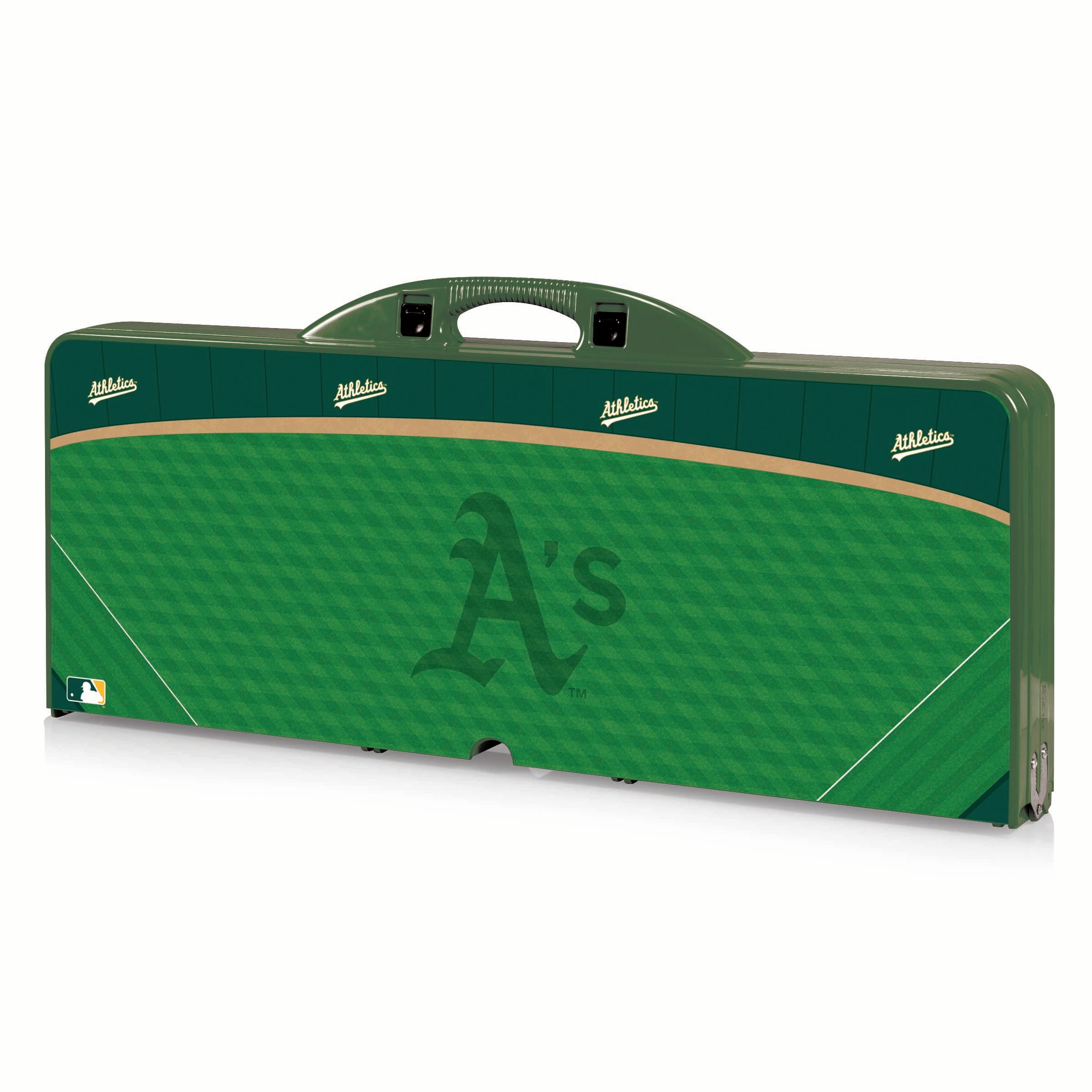 Oakland Athletics Baseball Diamond - Picnic Table Portable Folding Table with Seats