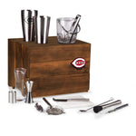 Cincinnati Reds - Madison Acacia Tabletop Bar Set