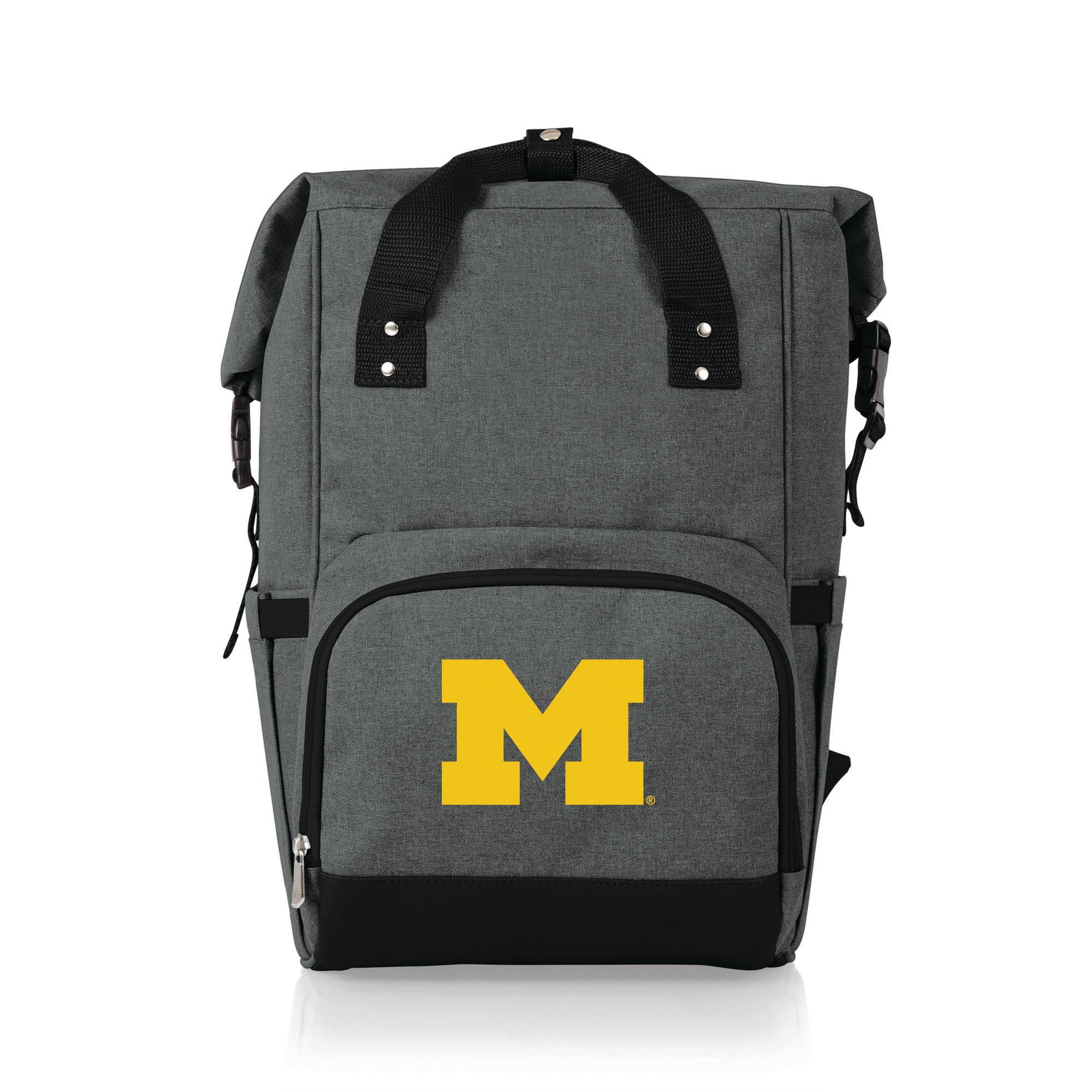 Michigan Wolverines - On The Go Roll-Top Backpack Cooler