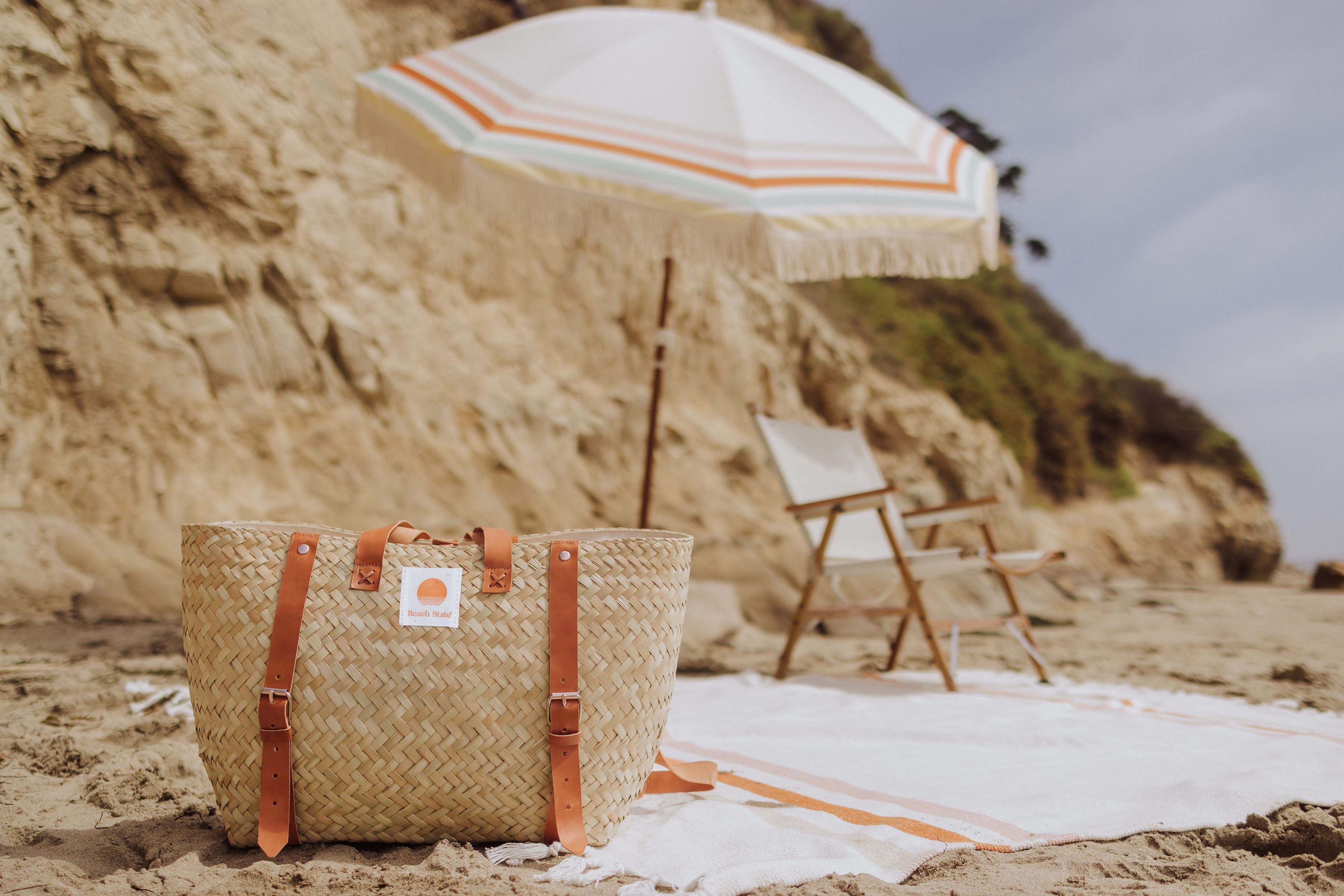 Hermosa Woven Beach Cooler Bag