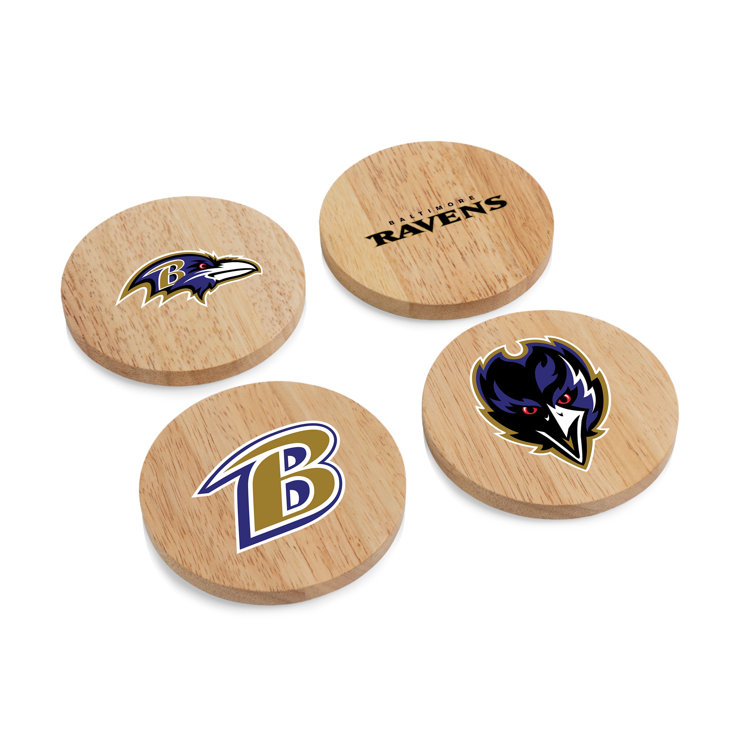 Baltimore Ravens - Coasters with Bottle Openers Set of 4