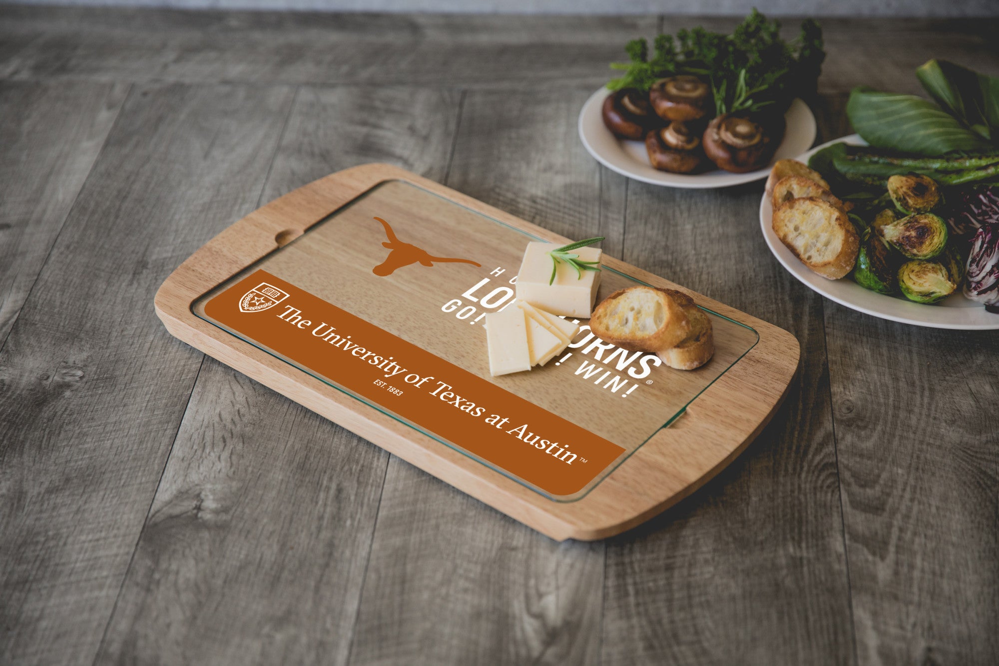 Texas Longhorns - Billboard Glass Top Serving Tray