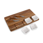 Picada - Acacia Tapas Board with Ceramic Bowls