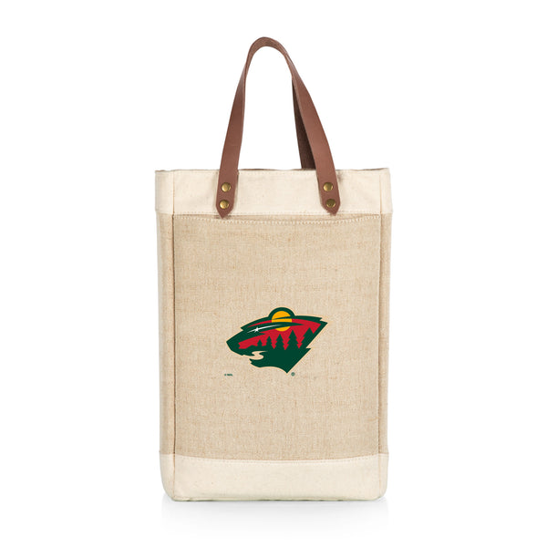 Minnesota Wild - Pinot Jute 2 Bottle Insulated Wine Bag