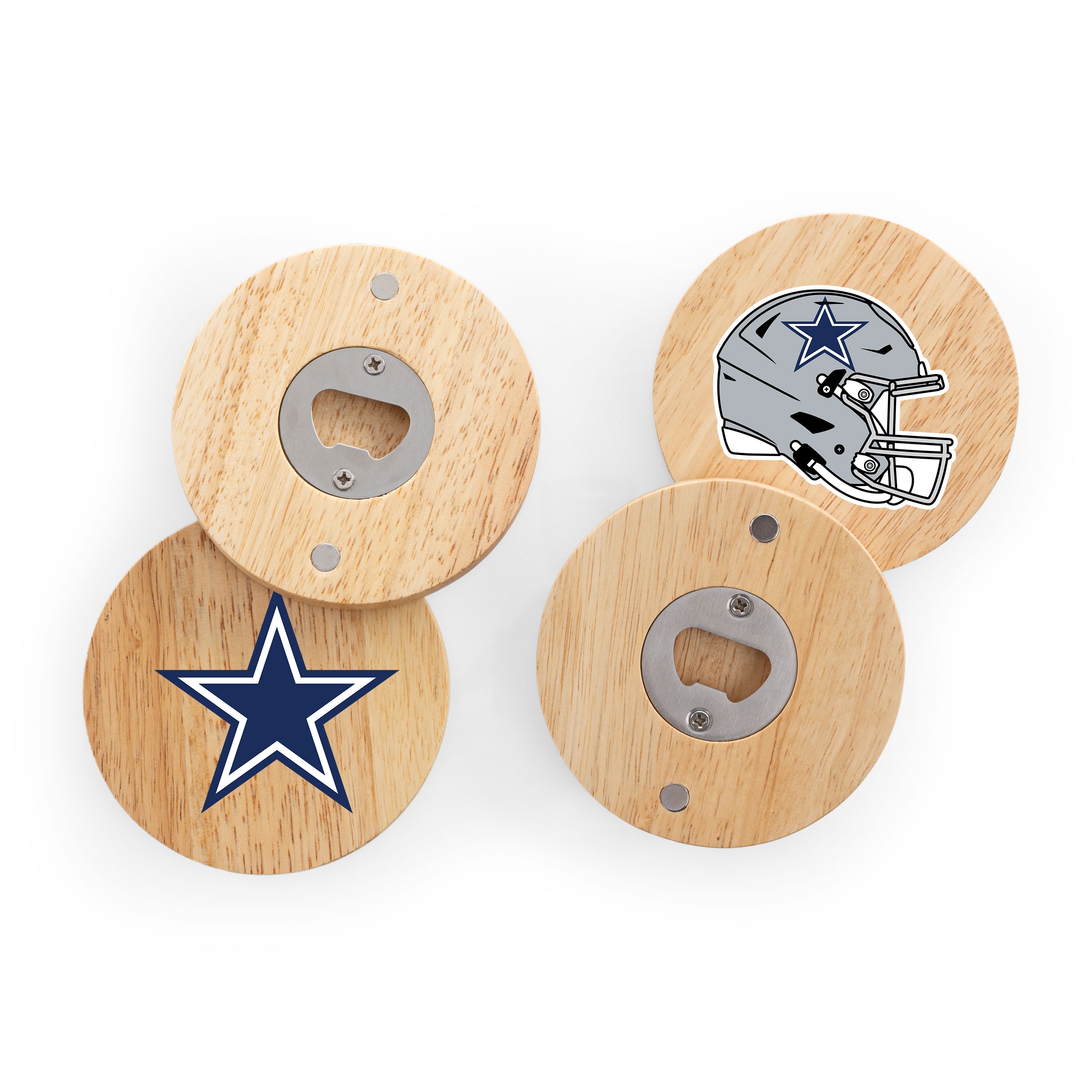 Dallas Cowboys - Coasters with Bottle Openers Set of 4