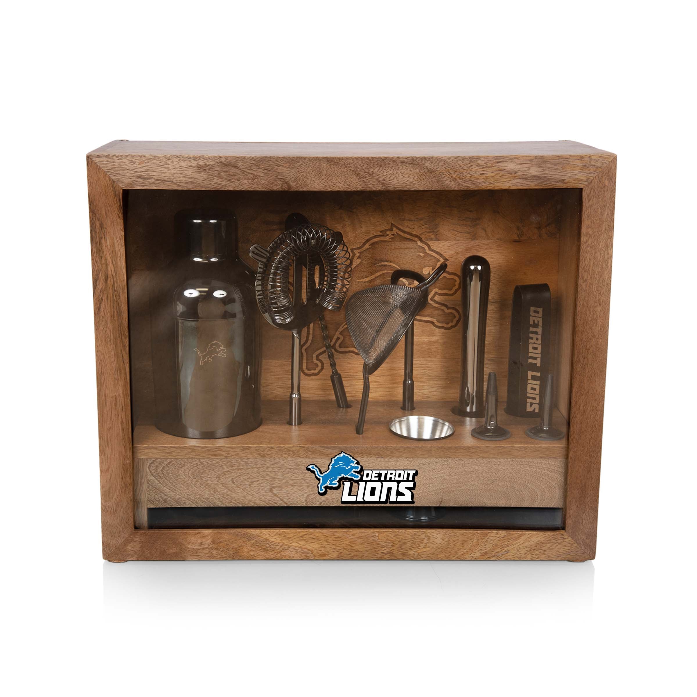 Detroit Lions - Old Fashioned Bar Set