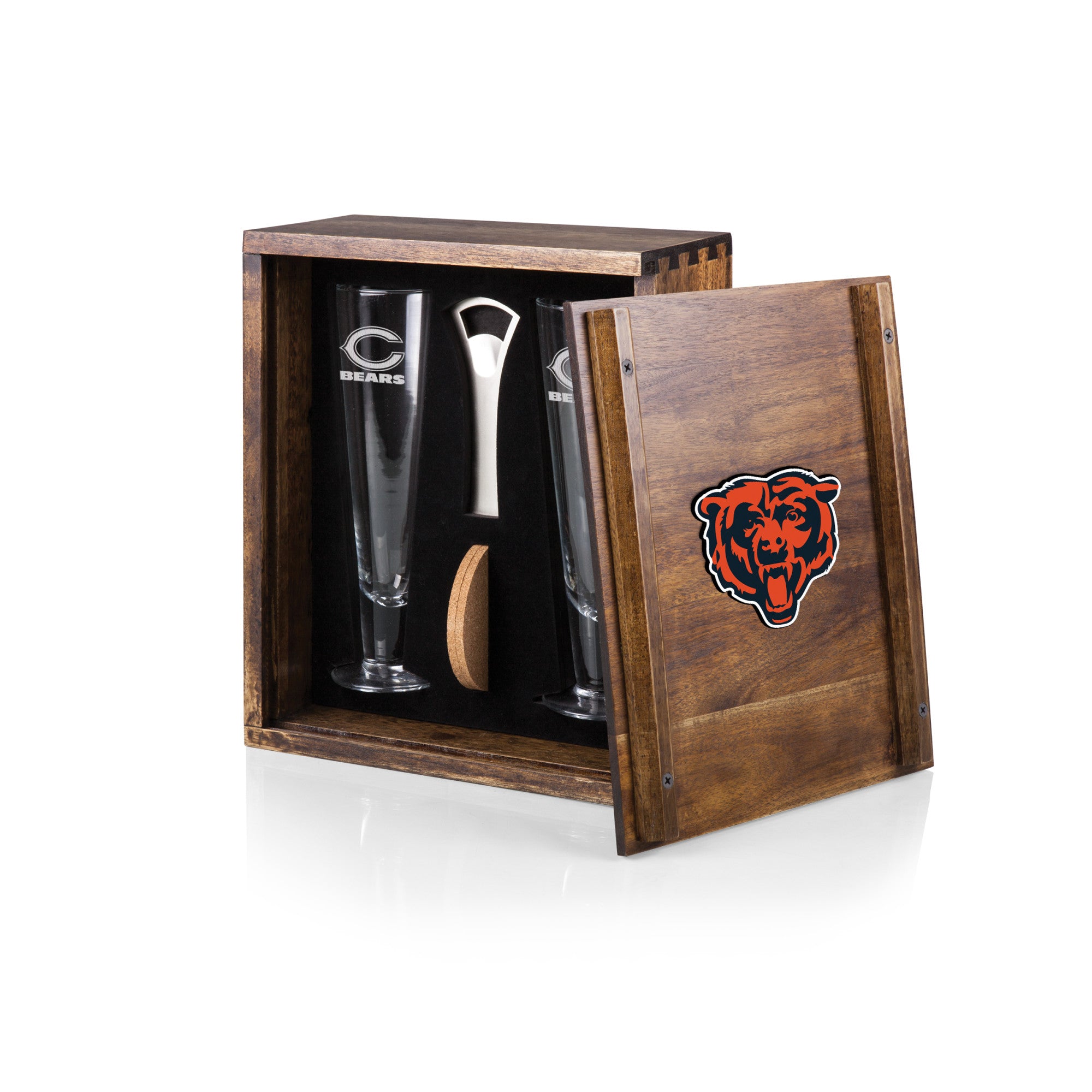 Chicago Bears - Pilsner Beer Glass Gift Set