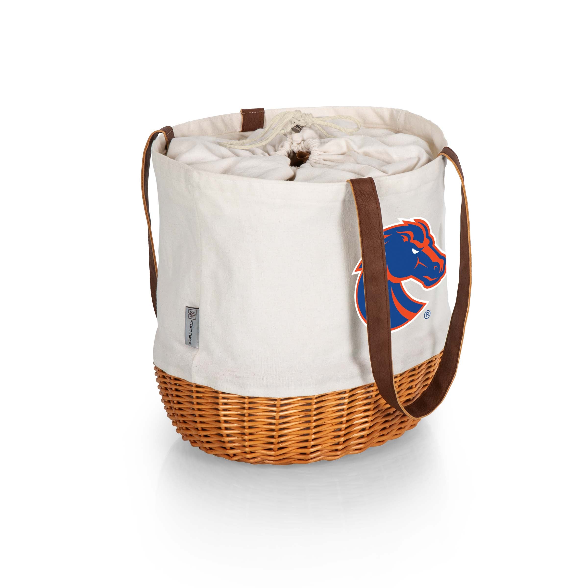 Boise State Broncos - Coronado Canvas and Willow Basket Tote