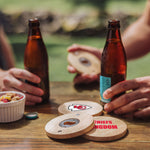 Kansas City Chiefs - Coasters with Bottle Openers Set of 4