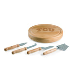 TCU Horned Frogs - Circo Cheese Cutting Board & Tools Set