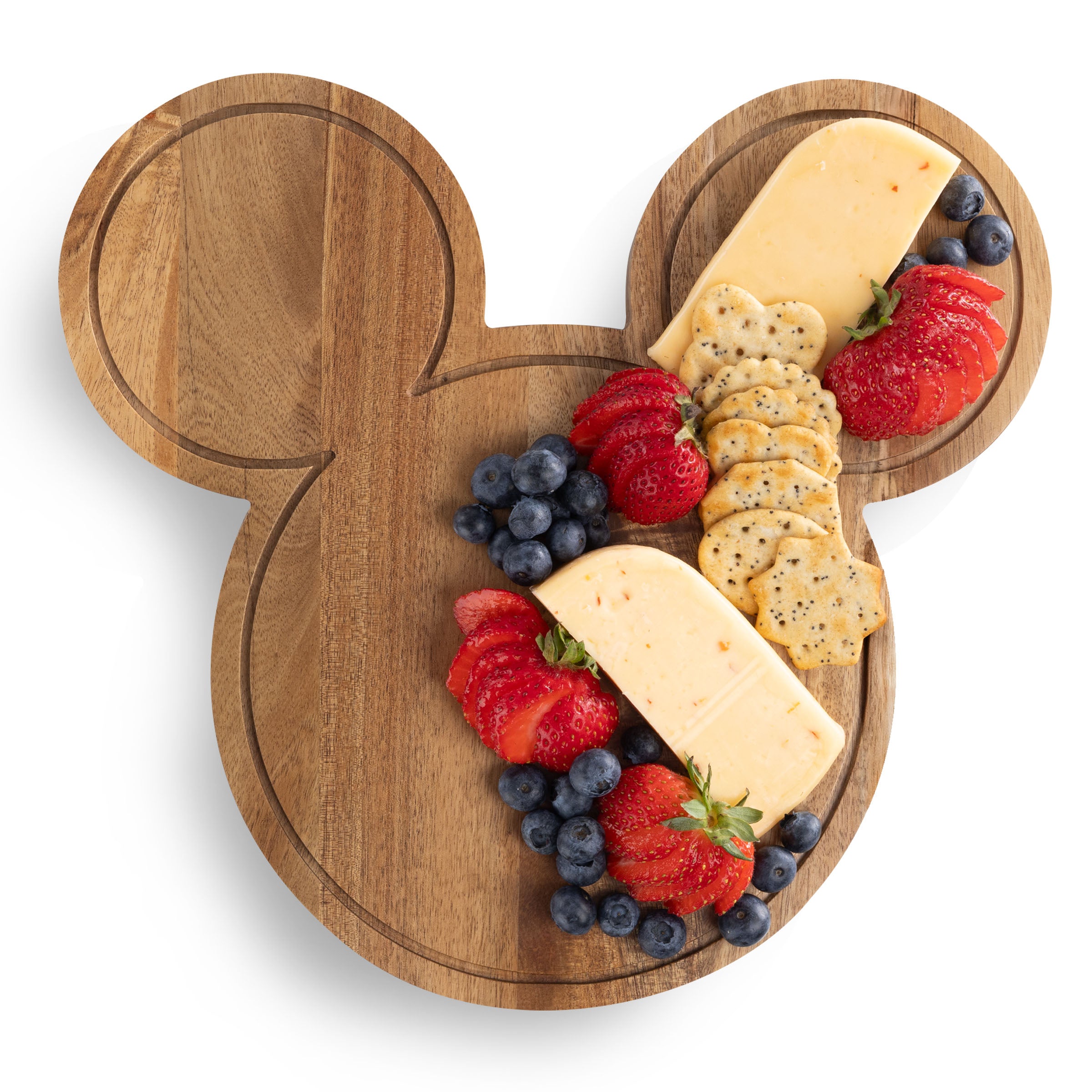 Mickey Mouse - Mickey Mouse Head Shaped Acacia Cheese Board with Tools