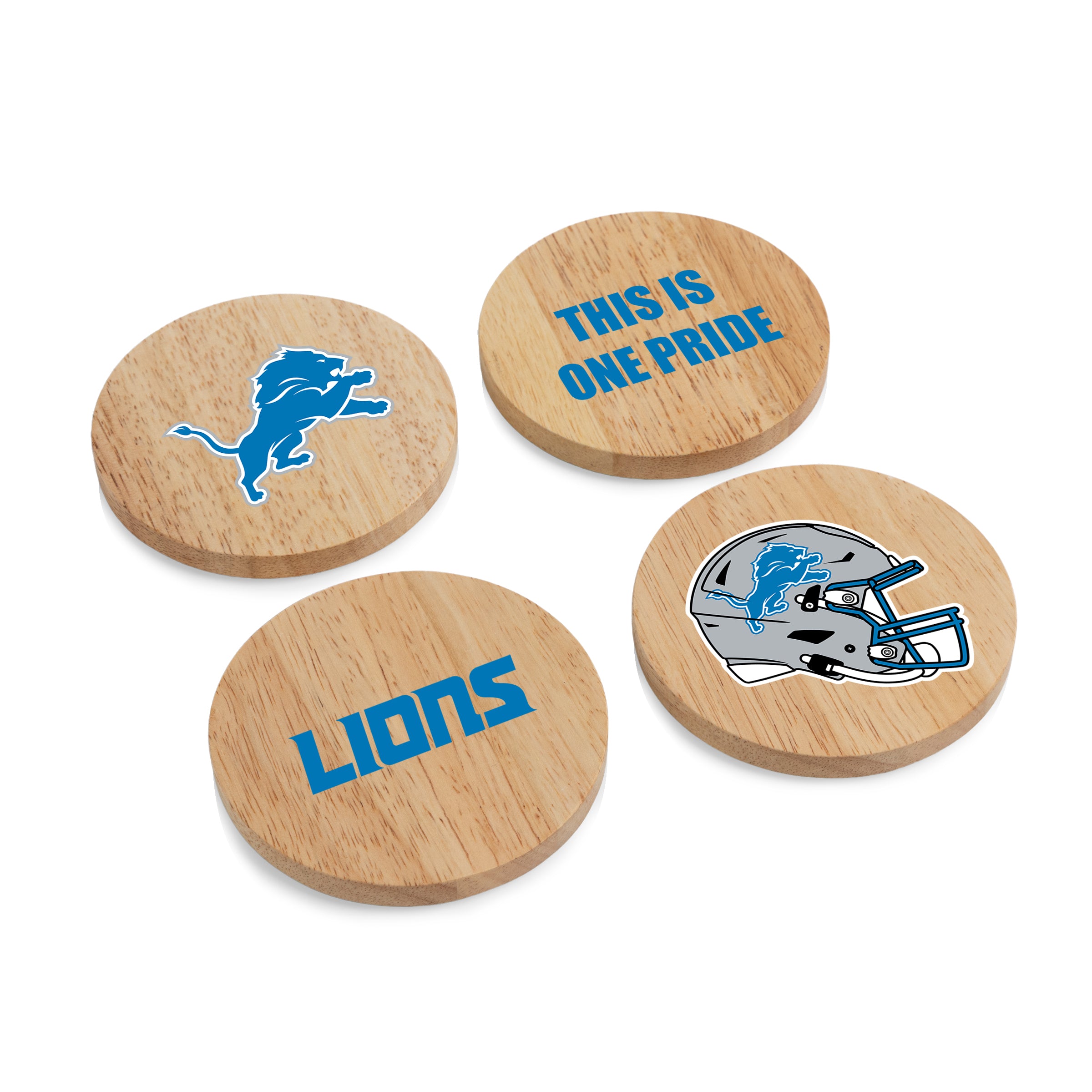 Detroit Lions - Coasters with Bottle Openers Set of 4