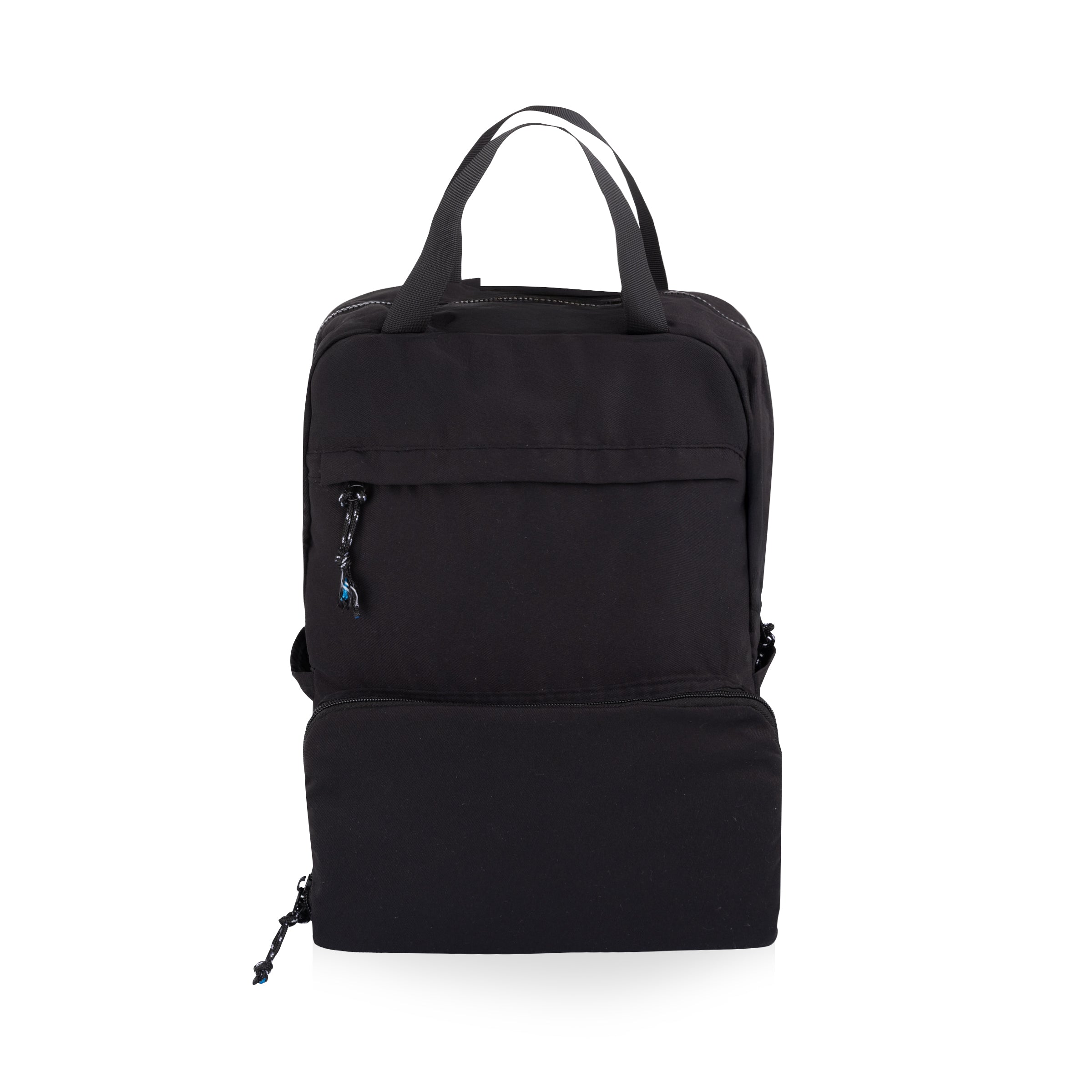 Travel Convertible Backpack with Cooler - Black