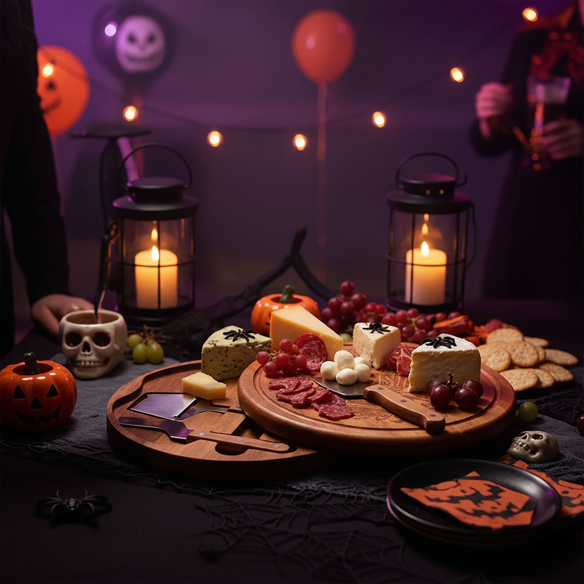 Haunted Mansion Gargoyle - Acacia Circo Cheese Cutting Board & Tools Set