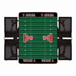 Texas Tech Red Raiders Football Field - Picnic Table Portable Folding Table with Seats