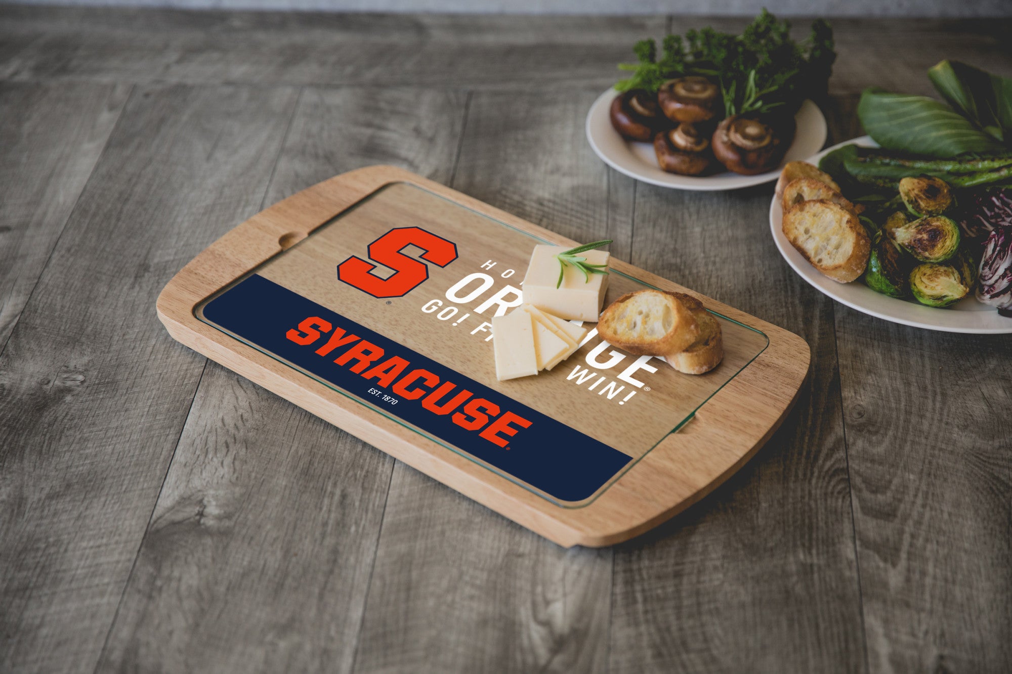 Syracuse Orange - Billboard Glass Top Serving Tray