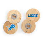 Detroit Lions - Coasters with Bottle Openers Set of 4