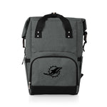 Miami Dolphins - On The Go Roll-Top Backpack Cooler