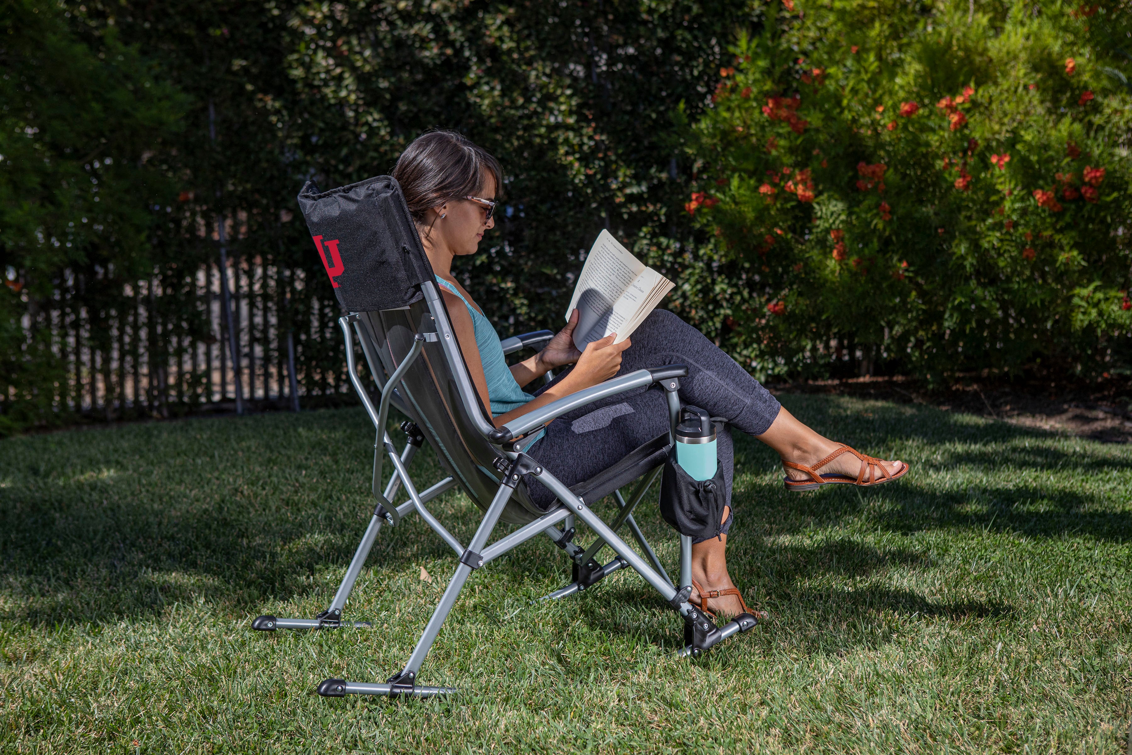 Indiana Hoosiers - Outdoor Rocking Camp Chair