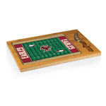 Boston College Eagles Football Field - Icon Glass Top Cutting Board & Knife Set