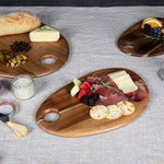 Set of 3 Pebble Shaped Acacia Serving Boards