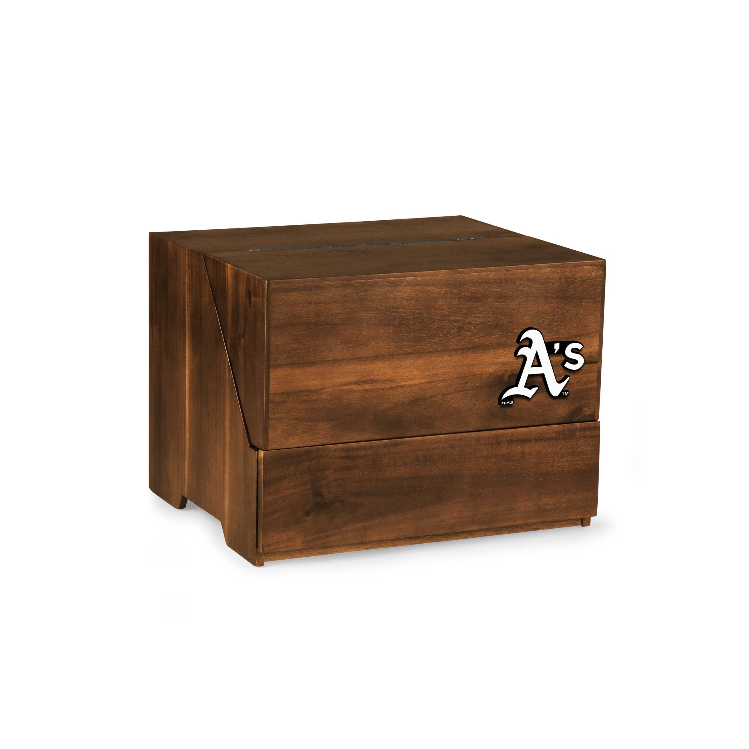 Oakland Athletics - Madison Acacia Tabletop Bar Set