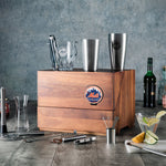 New York Mets - Madison Acacia Tabletop Bar Set