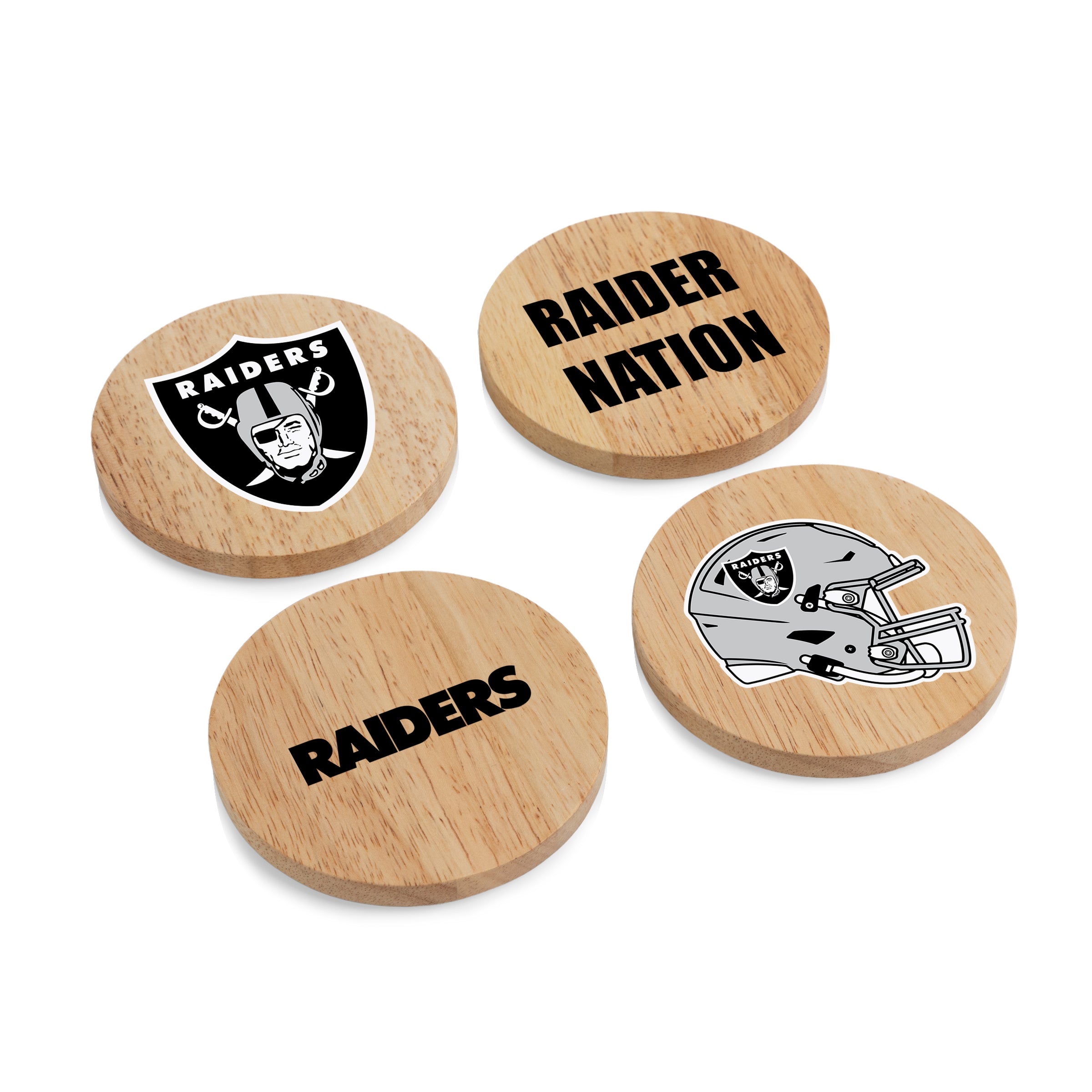 Las Vegas Raiders - Coasters with Bottle Openers Set of 4