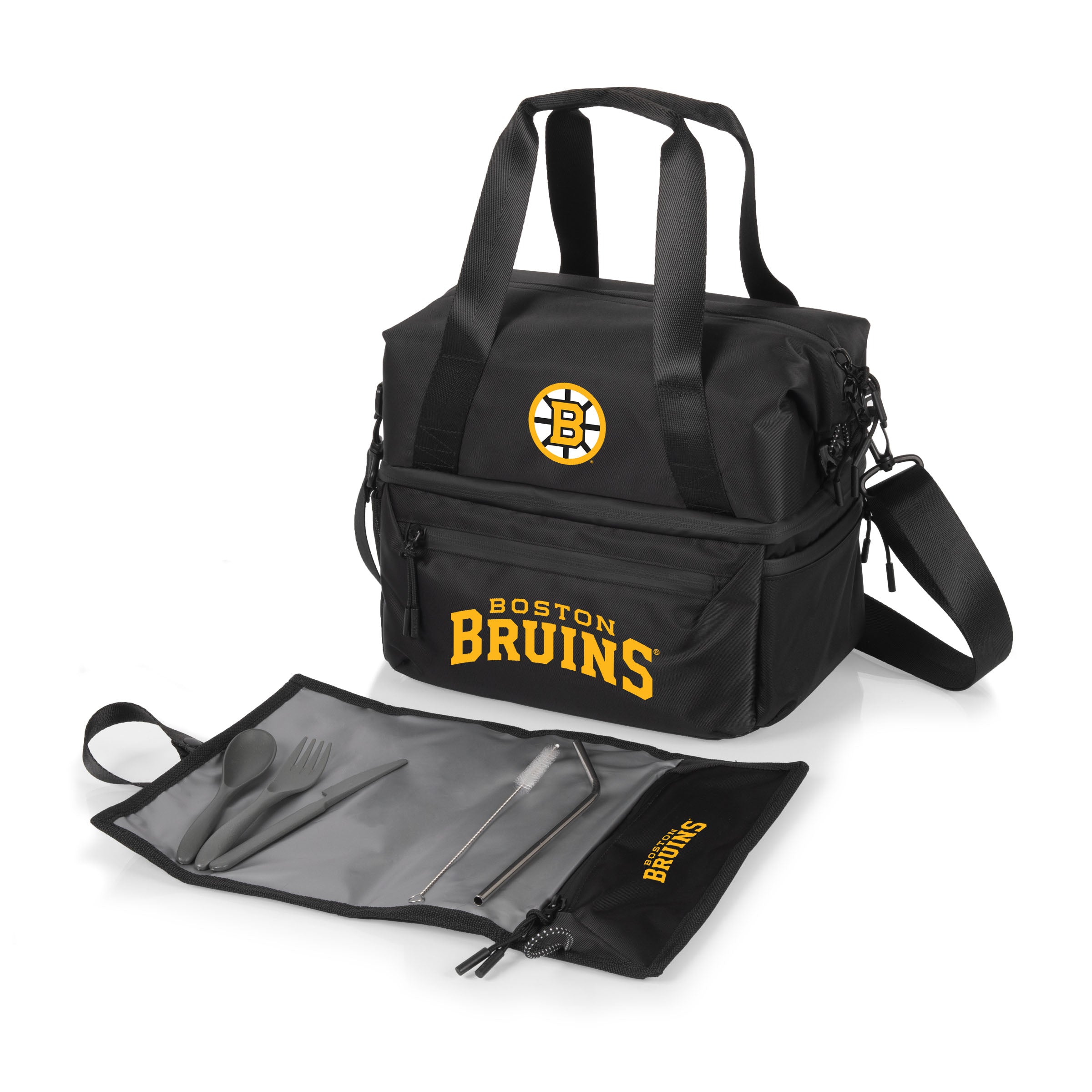 Boston Bruins - Tarana Recycled Lunch Bag Cooler with Utensils