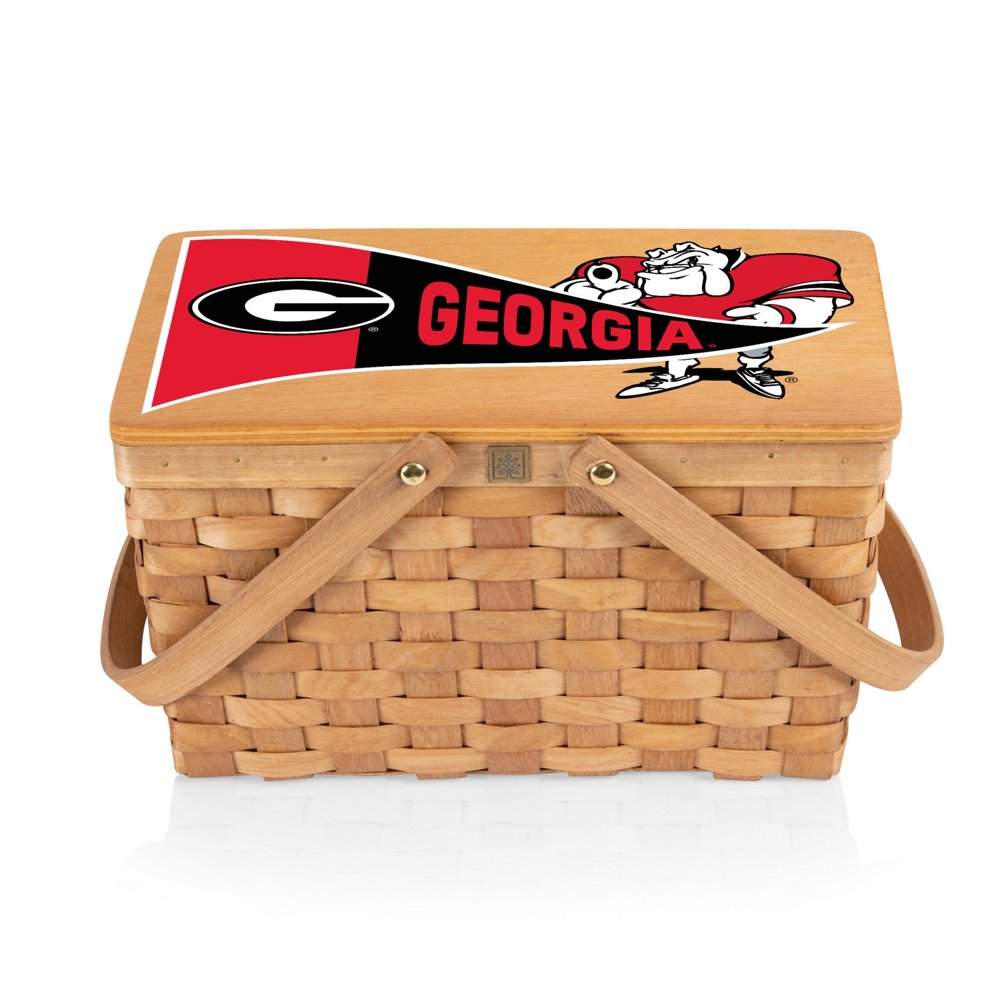 Georgia Bulldogs - Poppy Personal Picnic Basket