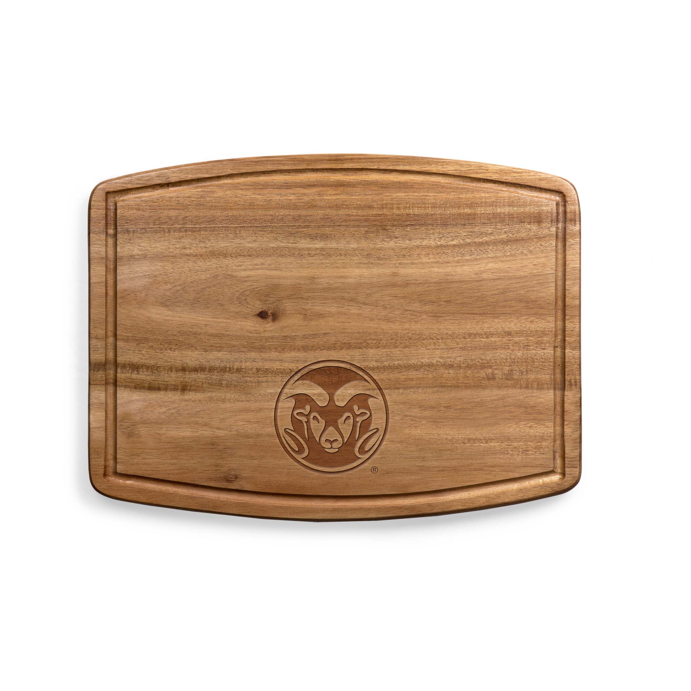 Colorado State Rams - Ovale Acacia Cutting Board