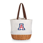 Arizona Wildcats - Coronado Canvas and Willow Basket Tote