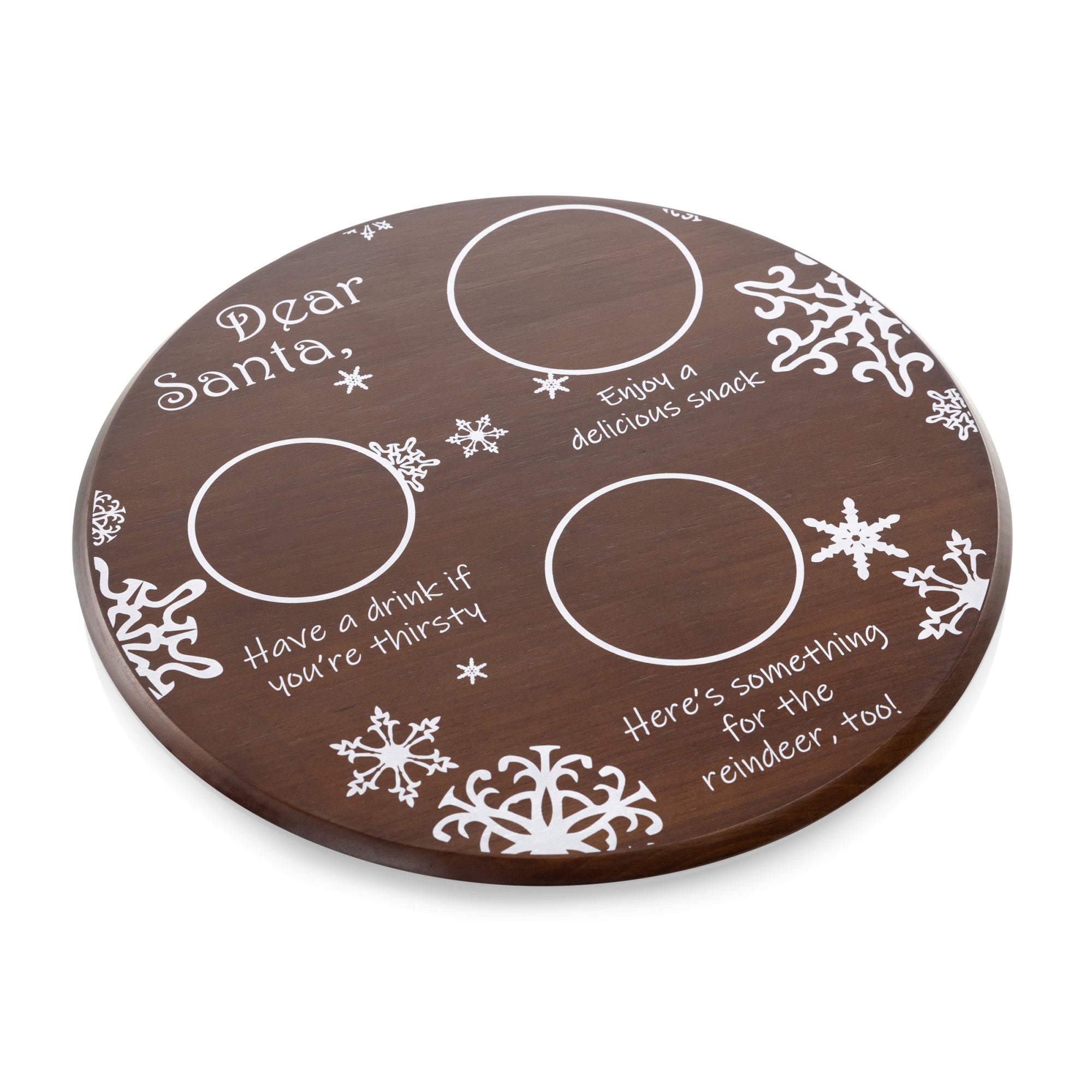 Dear Santa Round Tray