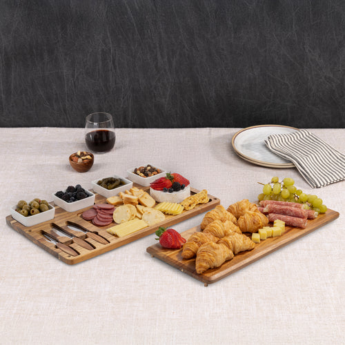 Picada - Acacia Tapas Board with Ceramic Bowls