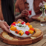 Isla Serving Platter with Marble Cheeseboard Insert