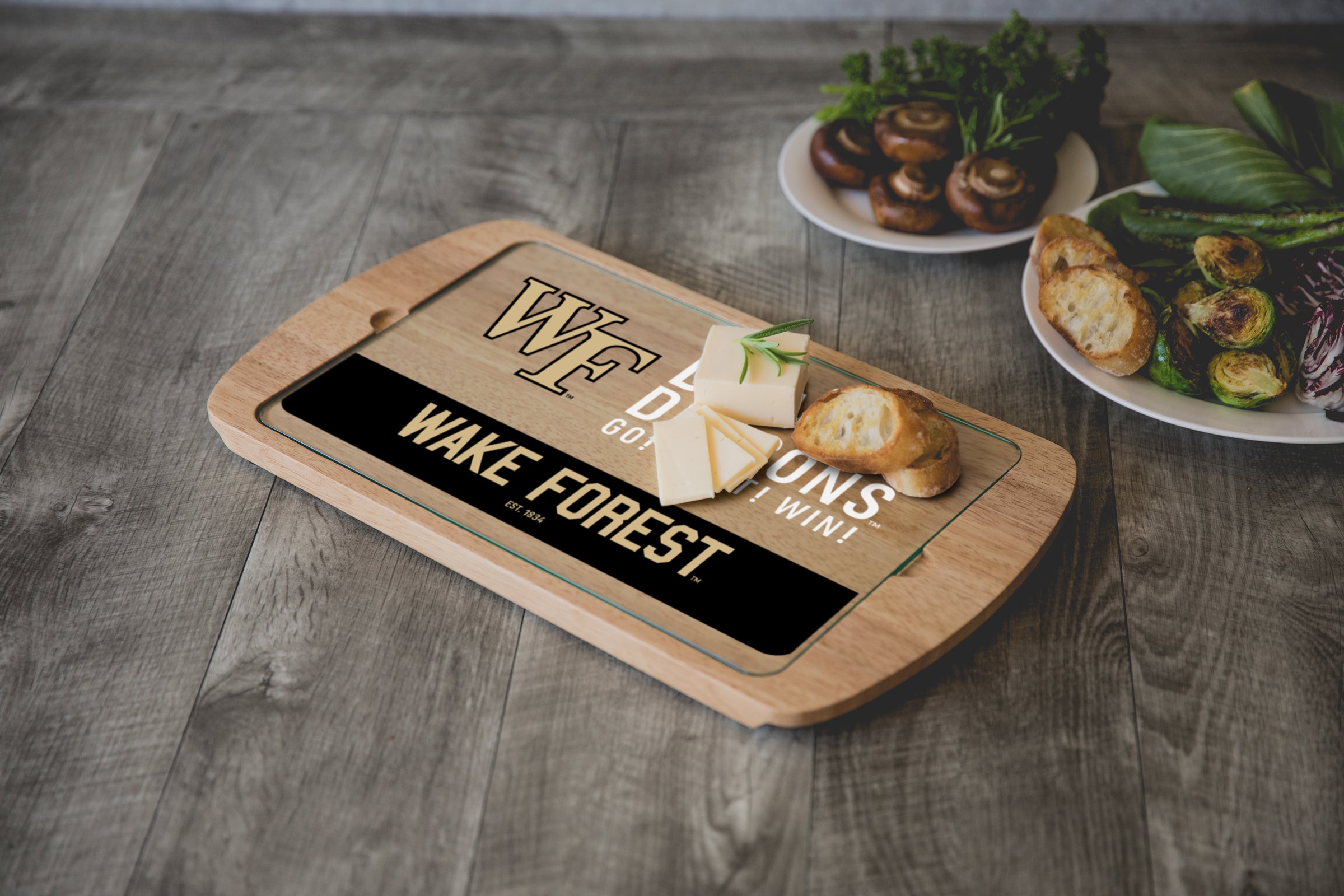 Wake Forest Demon Deacons - Billboard Glass Top Serving Tray
