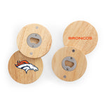 Denver Broncos - Coasters with Bottle Openers Set of 4