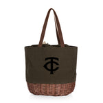 Minnesota Twins - Coronado Canvas and Willow Basket Tote