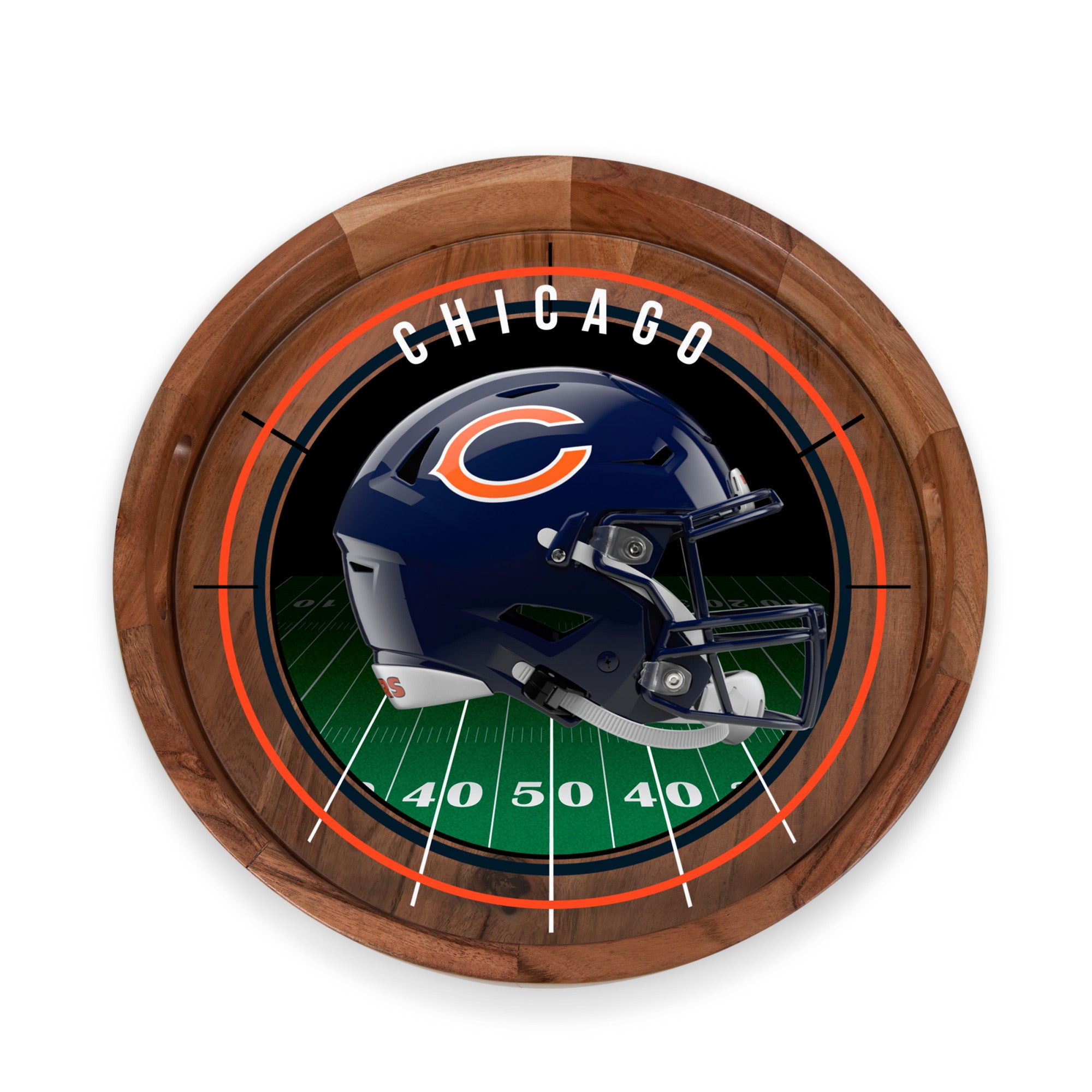 Chicago Bears - Barista Serving Tray with Glass Insert