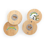 Los Angeles Chargers - Coasters with Bottle Openers Set of 4