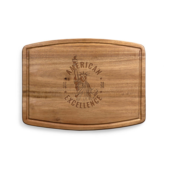 America250 American Excellence - Ovale Acacia Cutting Board