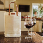 Colorado Avalanche - Pinot Jute 2 Bottle Insulated Wine Bag