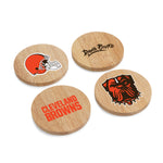 Cleveland Browns - Coasters with Bottle Openers Set of 4