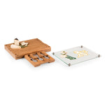 Oakland Athletics - Concerto Glass Top Cheese Cutting Board & Tools Set