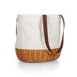 Wingate University Bulldogs - Coronado Canvas and Willow Basket Tote