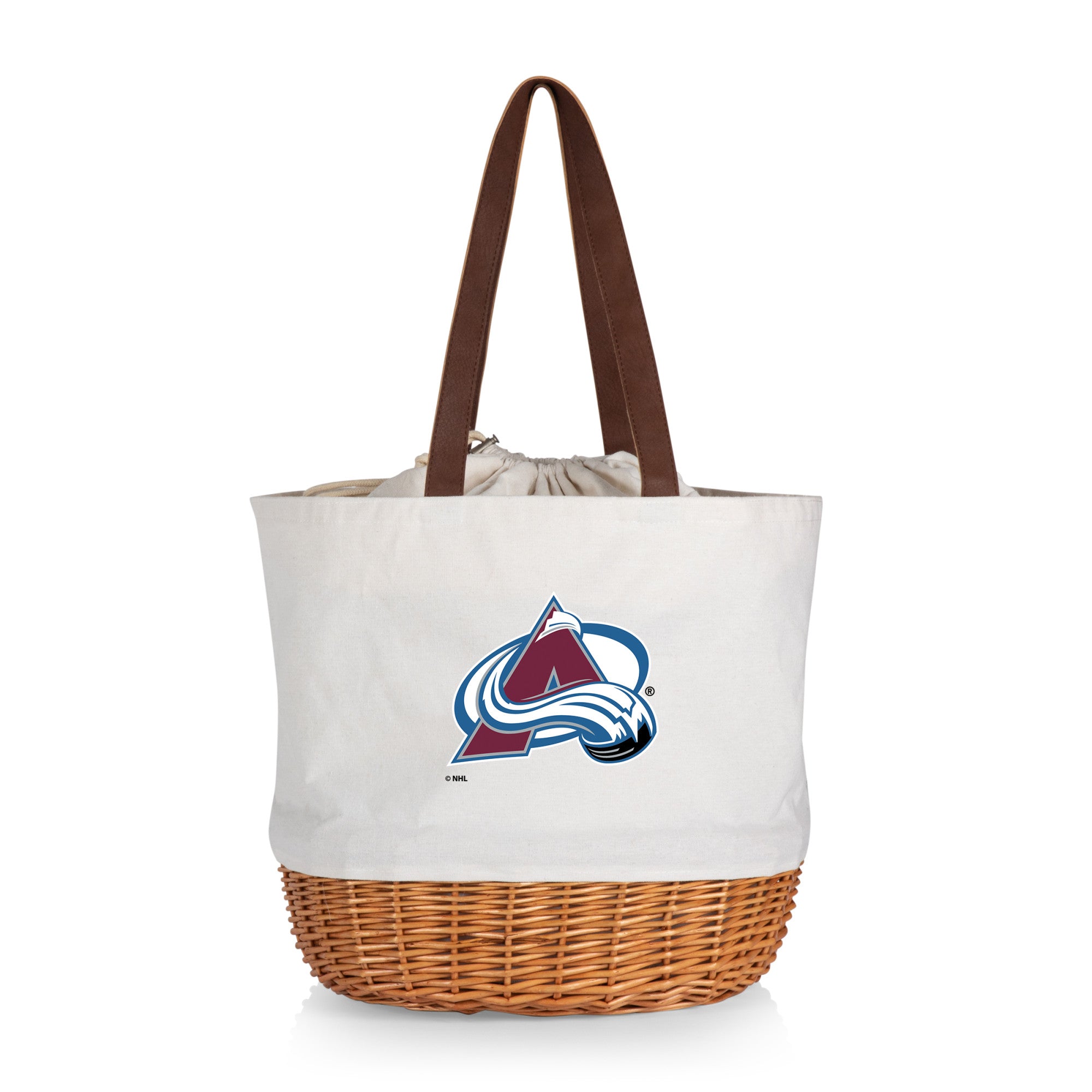 Colorado Avalanche - Coronado Canvas and Willow Basket Tote