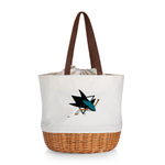 San Jose Sharks - Coronado Canvas and Willow Basket Tote